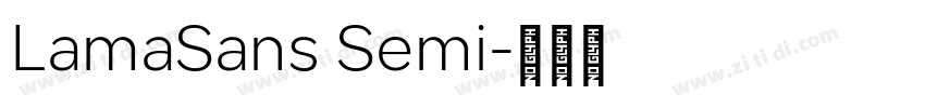 LamaSans Semi字体转换